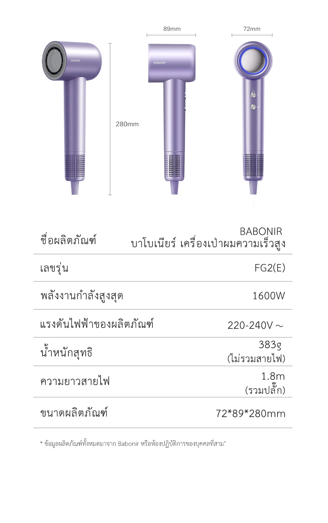 BABONIR FG2 — รายละเอียดสินค้า 12